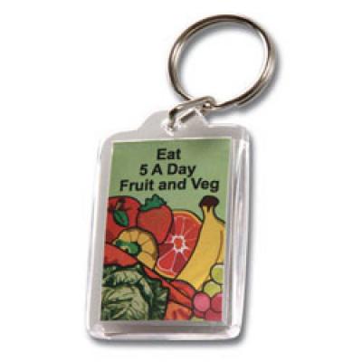 Image of Acrylic Rectangle Keyring