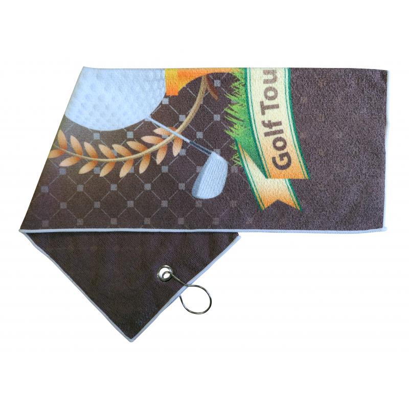 Image of Printed Microfiber Golf Towel