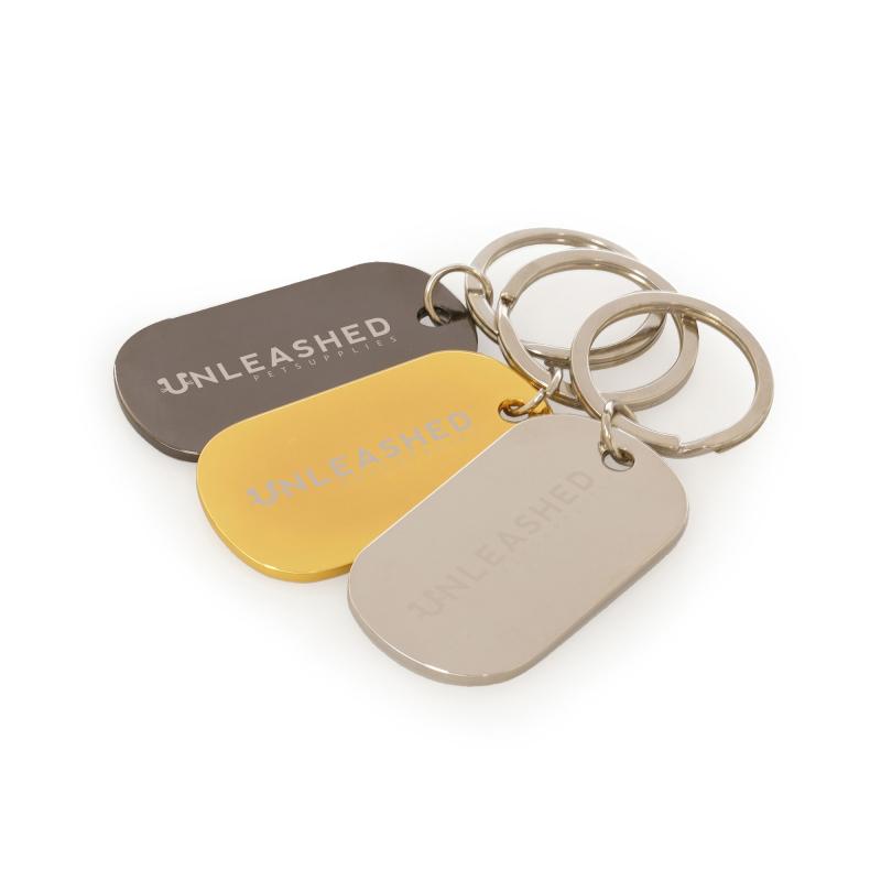 Image of Metal Dog Tag Keyring